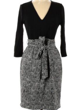 Express Black White Professional Dress M